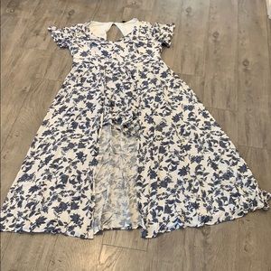 Romper with maxi skirt